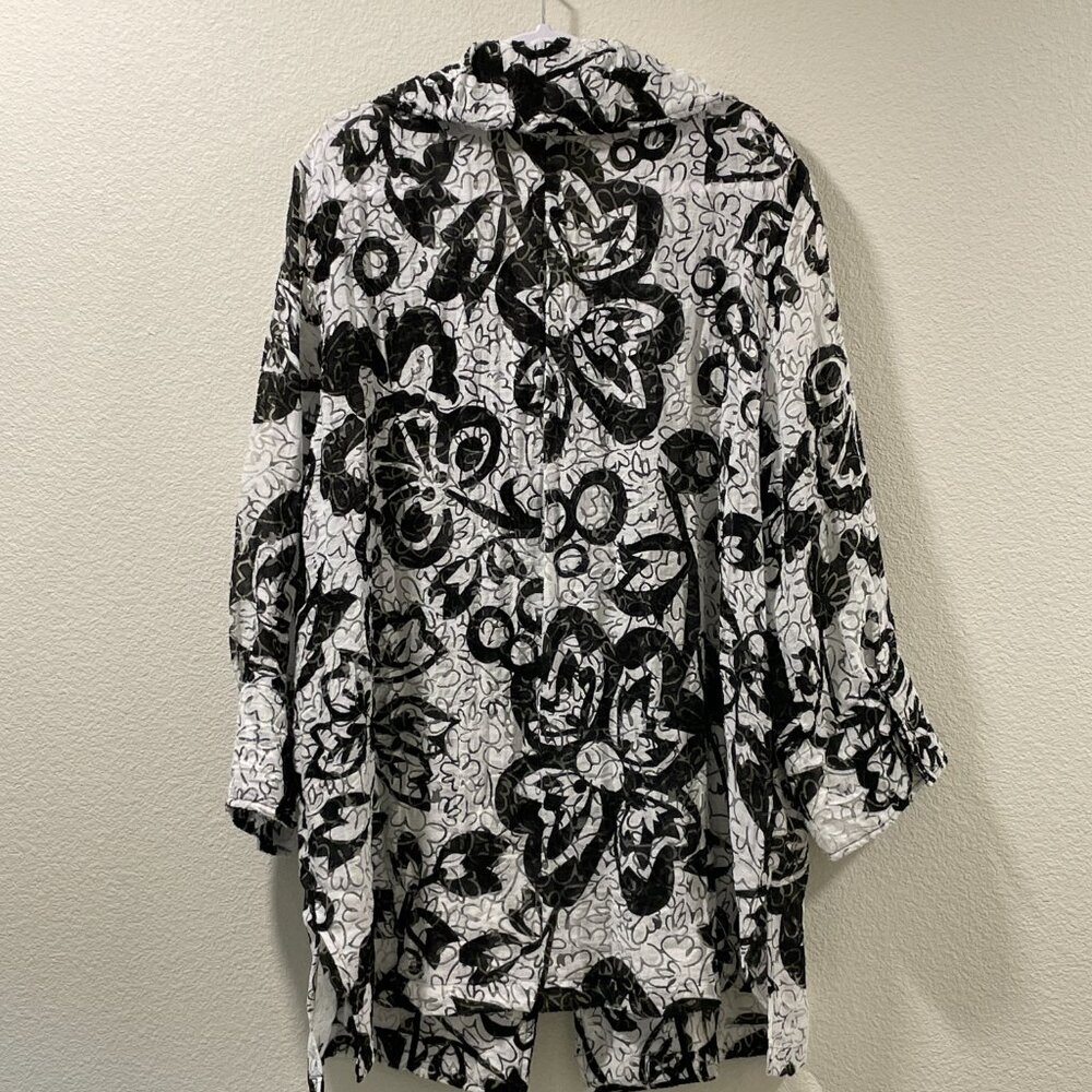 Multiples Button Front Tunic/Lightweight Coat She… - image 2